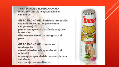 Retardante De La Eyaculacion Prezco Gel Mero Macho