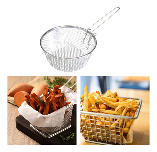 Cesta Para Freír, Cesta De Red Para Freír, Cesta Con Borde