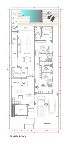 Planta De Casa 3 Quartos - Projeto Arquitetônico Completo