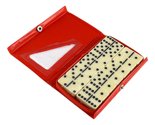 Conjunto De Seis Dominós Duplos, Jogo Clássico De Vermelho