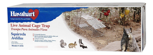 Armadilha profissional média para animais, coelhos, gambás, cor V, branca