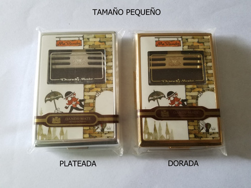 Imagen 4 de 7 de Cigarreras Antiguas Metálica De Bolsillo Dandy-mate Japonesa