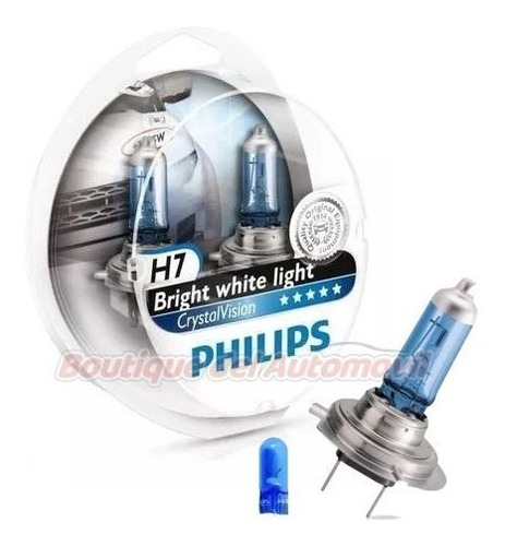Kit Lámparas Philips Crystal Vision H7 Legítimas +2 Posición