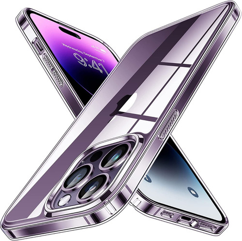 Imagen 3 de 3 de Forro iPhone 14 Pro / Plus / Pro Max Transparante Esquinas