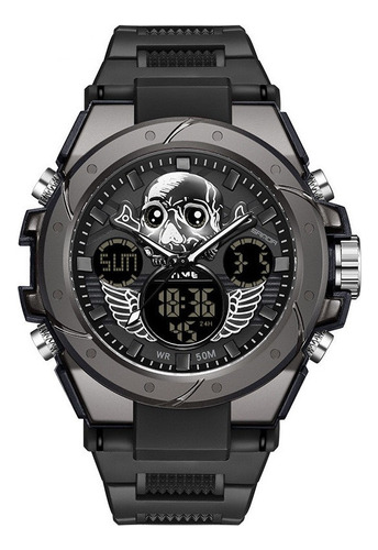 Reloj Pulsera Luminoso Multifunción Impermeable Con Calavera