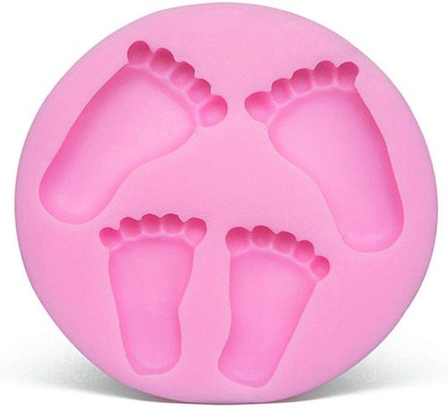 Molde De Silicona 3d Para Fondant De Pie De Bebé, Deco...
