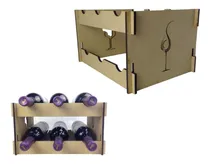 Comprar Cava Soporte Para Botellas De Vino 6 Botellas Madera Mdf 