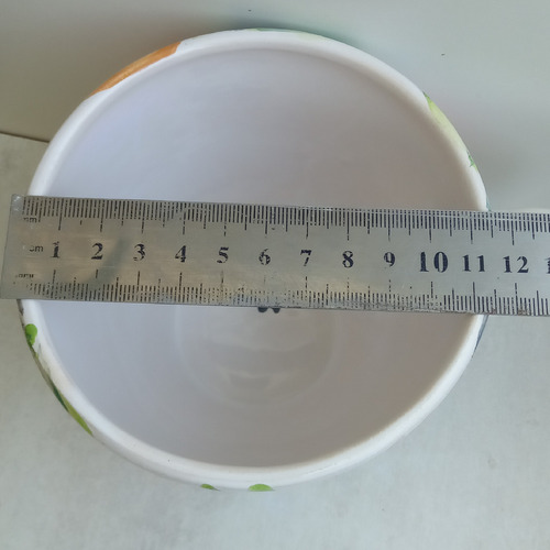Tazon Xl Sopero Pintado A Mano Alto Taza Blanco Tazon Sopero Xl Alto