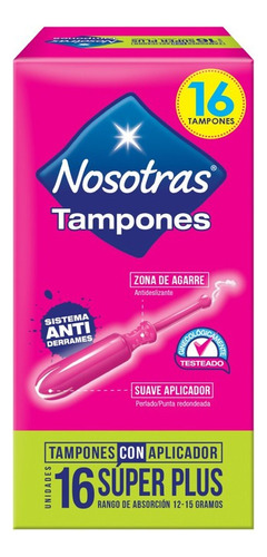Tampones Nosotras Super Plus 16 Unds