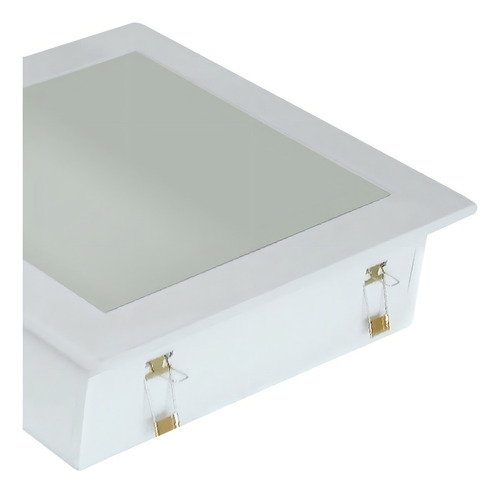 Plafon Embutir Quadrado Vidro Fosco 2 Lampadas Cod5390.25.23