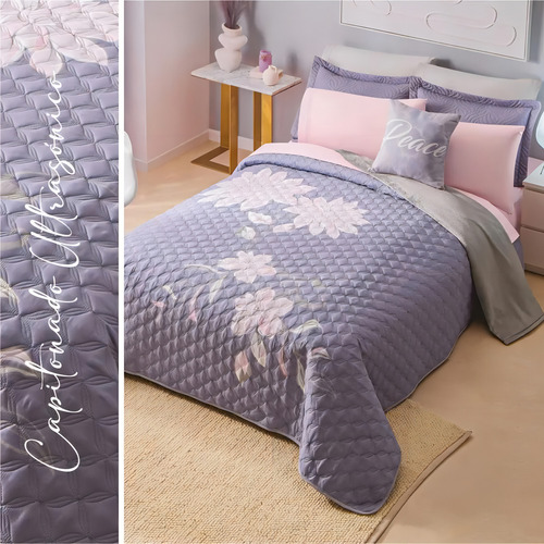 Edredón Lavanda Doble Vista Neo Celina King Size Xl Concord
