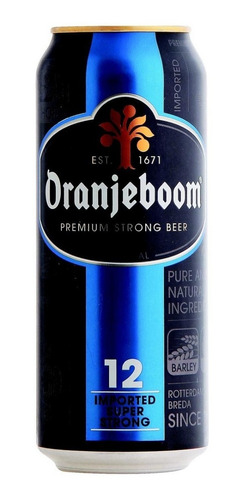 Imagen 1 de 1 de Cerveza Oranjeboom Super Strong 12° Lata  500ml Holanda