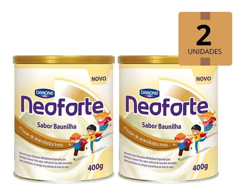 Imagem 1 de 1 de Neoforte Sabor Baunilha Pack 2 Latas 400g Danone