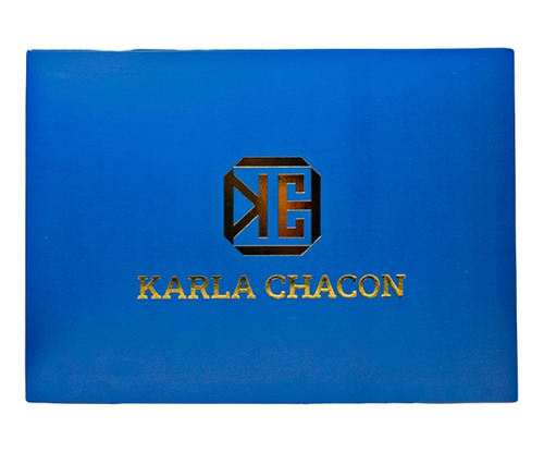 Caja Azul Decorativa Para Regalo De Bolsos Karla Chacon