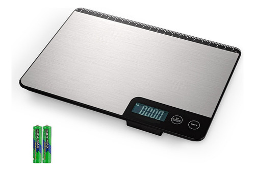 Báscula De Cocina Digital Acero Inoxidable Recargable 15kg