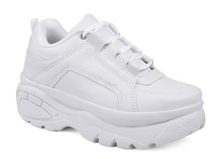 sapato feminino plataforma branco