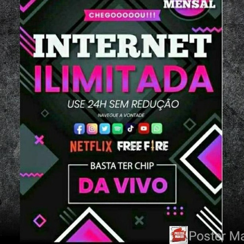 Imagem 1 de 1 de Internet Limitada Chip Vivo Whatsapp 027988665654
