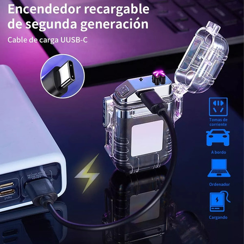 Encendedor Linterna Electrico Recargable