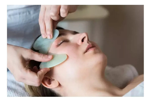 4 Guasha Jade Piedra Antiarrugas Masajeador Facial Cuello