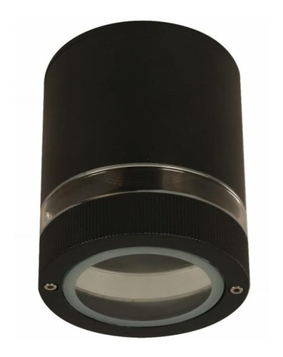 Aplique De Techo Para Exterior Con Led Negro/bco/gris