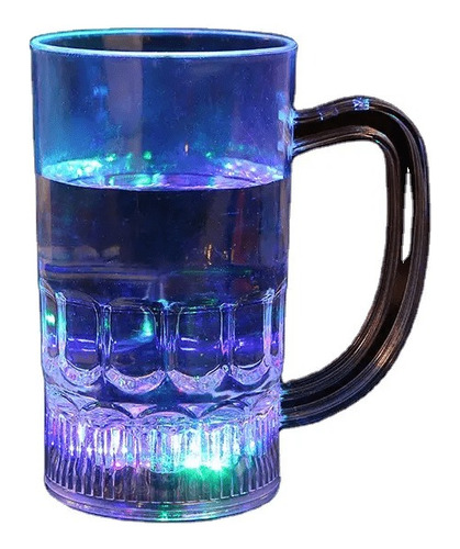 Kit 2 Caneca De Chopp Sensor Liquido Led Colorido Festas