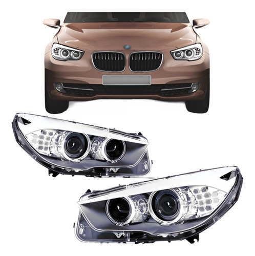 Par Farol Para Bmw Serie 5 11 12 13 14 Eletrico C/ Motor Led