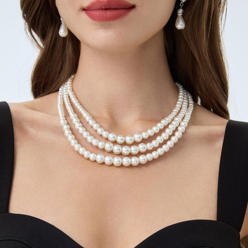 Collar De Perlas Clásico