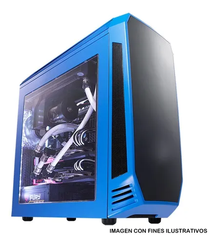 Gabinete Gamer Bitfenix Aegis Core Micro Atx 1 Ventilador Color Azul