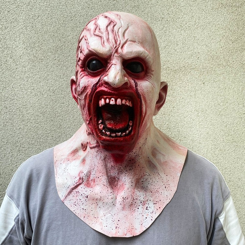 Máscara De Halloween, Avó, Peruca, Vovô, Chapéu De Ancião
