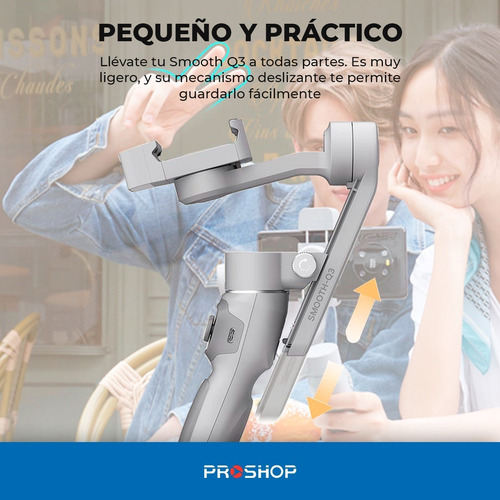 Imagen 2 de 10 de Gimbal Zhiyun Smooth Q3 Combo Estabilizador Tripode Celular!