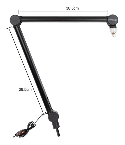 Soporte Brazo Articulado Microfono Radio Alctron Ma618