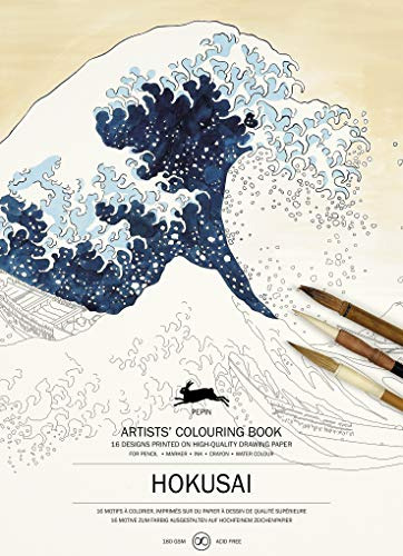 Hokusai: 16 Motifs À Colorier -artists' Colouring Books-