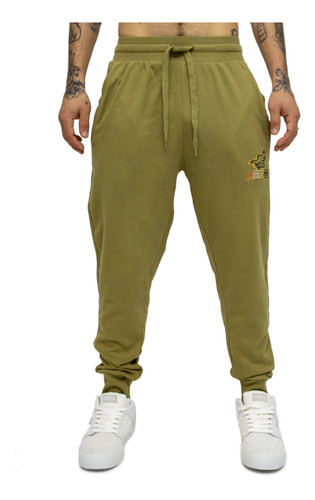 Jogger Hombre Branded Olive