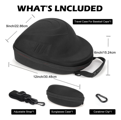 Funda Viaje Para Gorras Béisbol 6 Sombreros Almacenamiento G