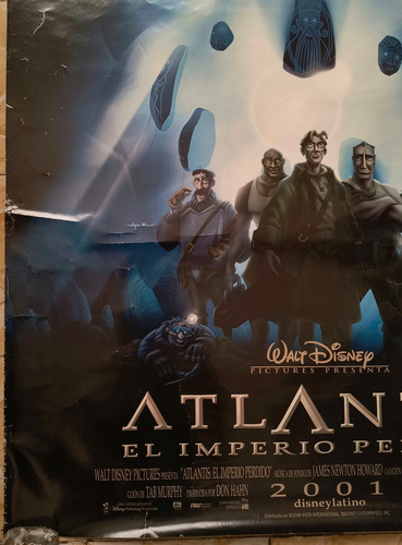Póster Original Cine Disney Atlantis Ver Final (Usado)
