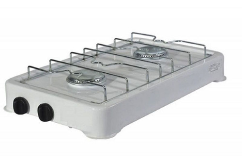 Imagen 2 de 5 de Anafe Gas 2 Hornallas Frontal Loza Mesada