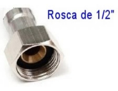 Canilla Rosca Hembra-1/2 X 1/2 Plastico Y Acero De 40cm