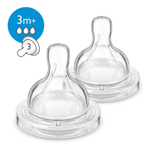 Pack Avent Mamila Tetina Anticolico 3m+ Flujo Medio