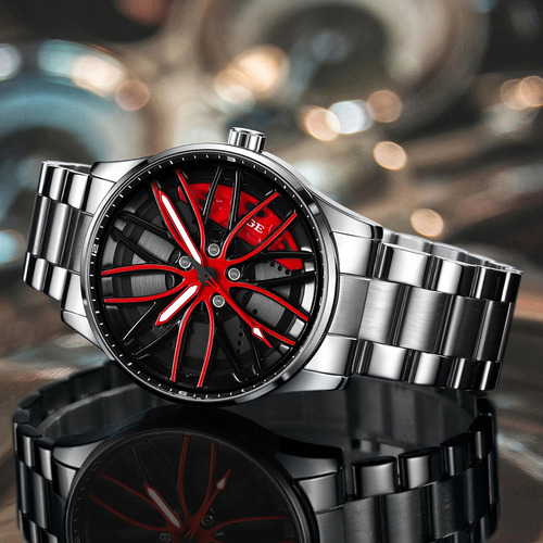 Reloj De Caballero Sport Luminous Cuarzo Giratorio Relojes