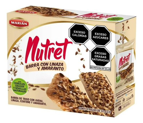 Barra Marián Nutret De Trigo Con Avena, Linaza, Centeno Y Am