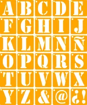 Comprar Abecedario Plantillas Stencil Letras 6cms Decostencils