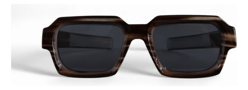 Lentes De Sol Textura Mármol Estilo Creativo Café Negro Café