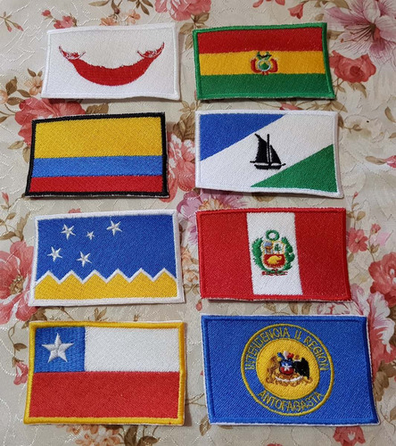 Parches Banderas Bordadas Completamente, Calidad