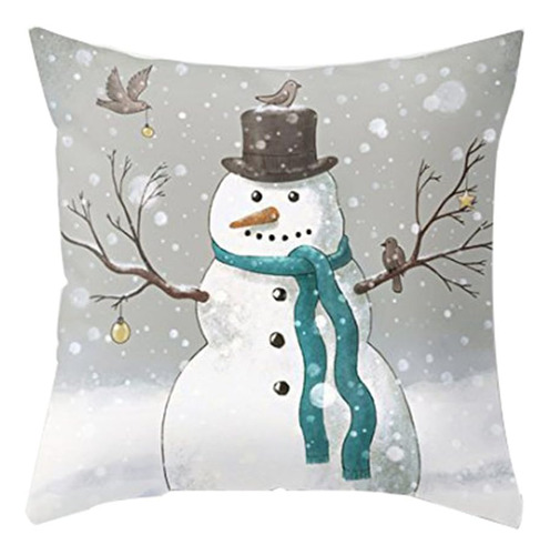 Aremazing Christmas Snowman & Let It Snow Funda De Almohada 