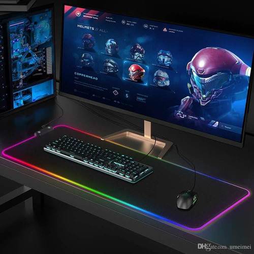 Mouse Pad Alfombrilla Gamer Retroiluminada Rgb 80x30x0.4