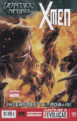 X-men Junte-se À Revolução: Inversões Temporais, De Marvel Comics. Série X-men, Vol. 033. Editora Panini Comics, Capa Mole, Edição Nova Marvel Em Português, 2016