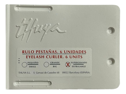 Bigudies Para Rulo De Pestañas Thuya Blister Extra Large X6