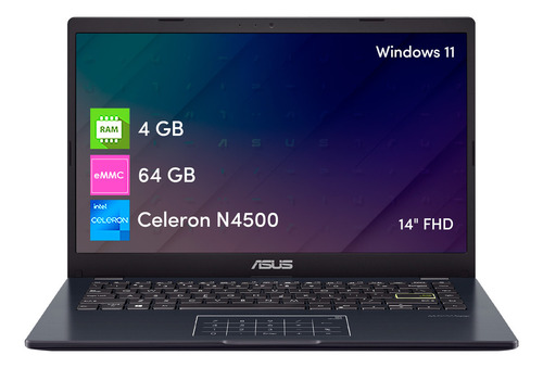 Tebk Asus Vivbk G Celern 4gb 64gb 14 Fhd W11 Egr