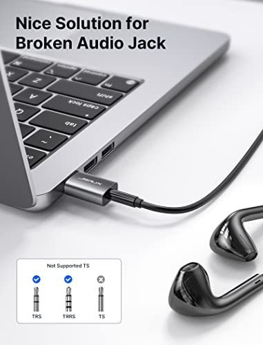 Paquete De 2 Adaptadores De Audio Usb A Conector De 3,5 Mm,