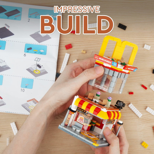 High Godo Juego De Construcción De Tienda De Hamburguesas Co